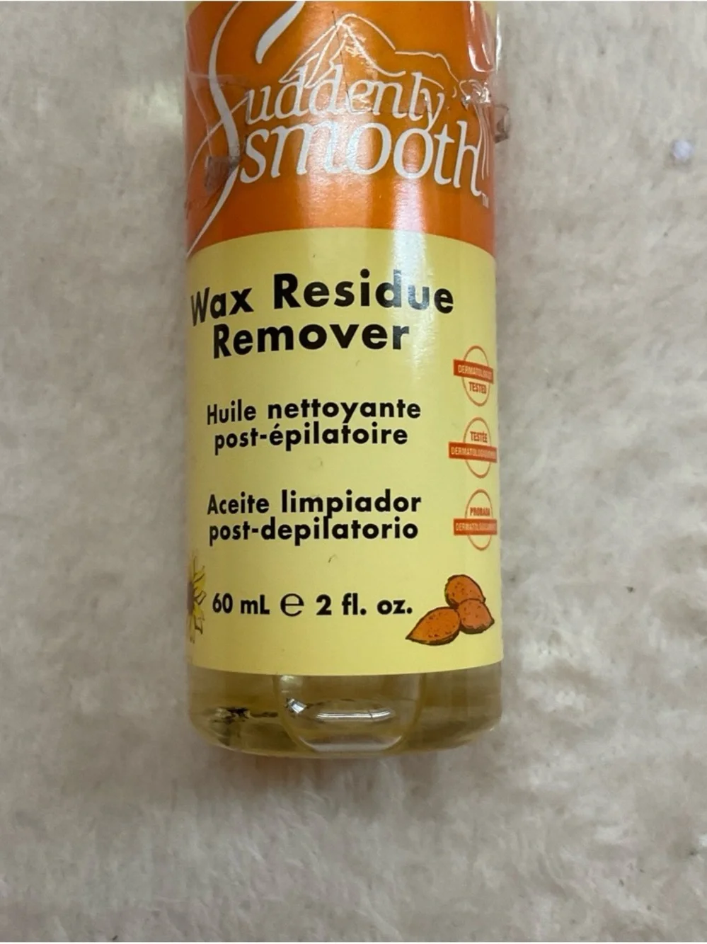 Suddenly Smooth Wax Residue Remover - Yellow Bottle